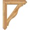 Ekena Millwork Funston Arts and Crafts Rough Sawn Bracket w/ Offset Brace, Western Red Cedar, 8"W x 36"D x 44"H BKT0806X36X44FST03RWR - alternate 3